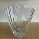 Vintage crystal fan vase