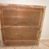 Old painted wooden mirror 60x66cm