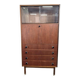 vintage mid-height cabinet / display cabinet / bookcase