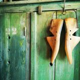 Vestiaire en bois vert