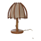 Louis Sognot rattan lamp, 1950s-60s
