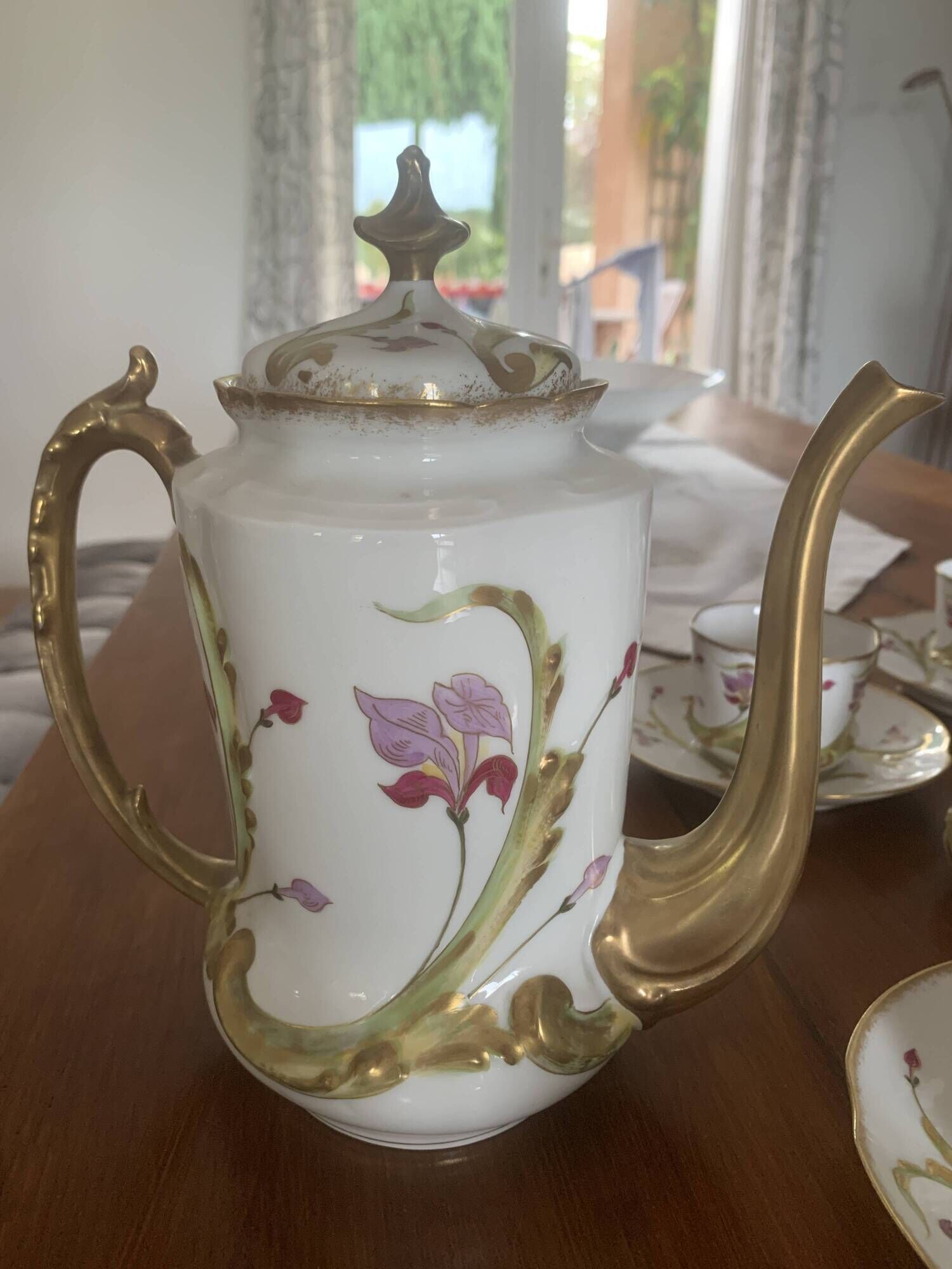 Limoges porcelain coffee service from 1900