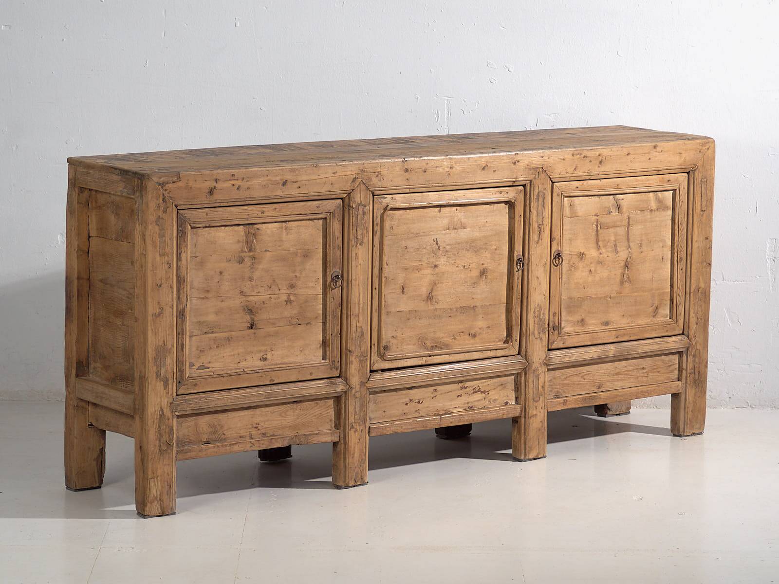 Antique Chinese three-door sideboard (circa 1900) #14