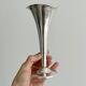 Antique metal soliflore vase