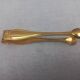 Christofle pearls - sugar tongs 11 cm silver-gold metal perfect condition