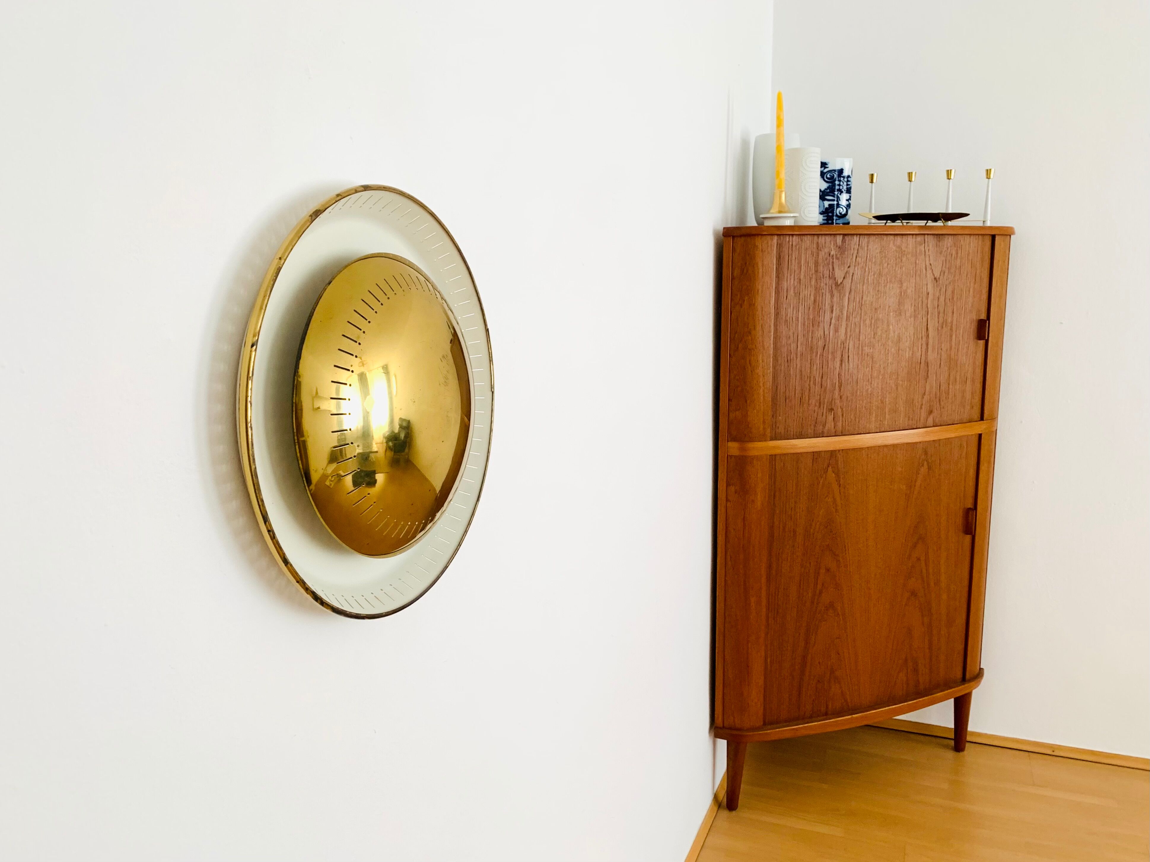 Italian Sunburst Wall Lamp or Flush Light