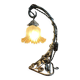 Art Nouveau wall light in wrought iron with vine decoration, early 20th century.