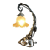 Art Nouveau wall light in wrought iron with vine decoration, early 20th century.