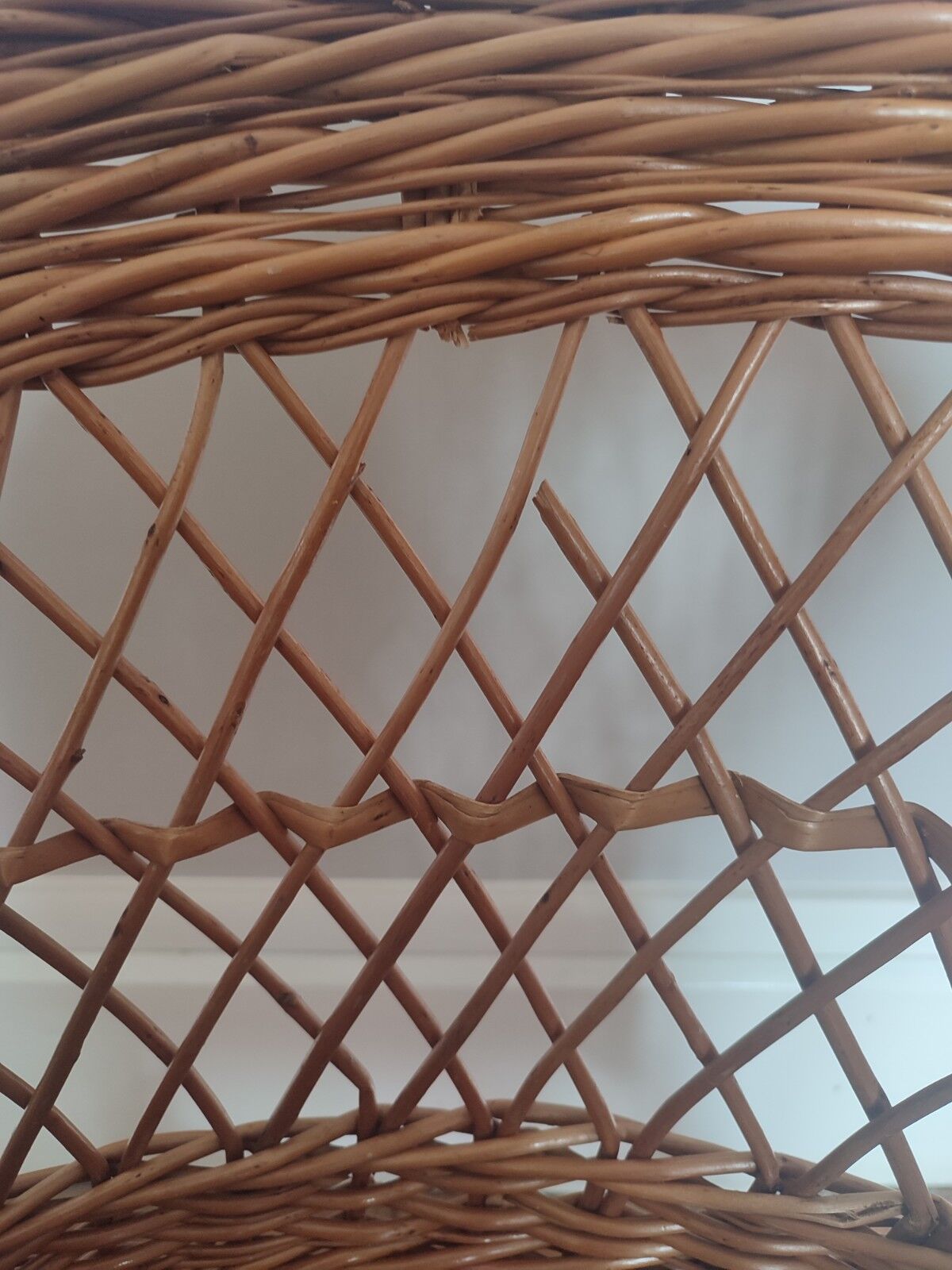 Vintage wicker children's armchair