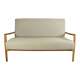 Vintage beige boucle 2-3 person sofa, 1970s