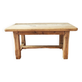 Brutalist oak coffee table
