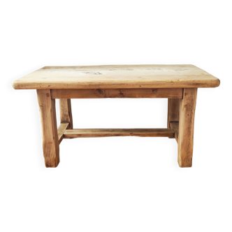 Brutalist oak coffee table