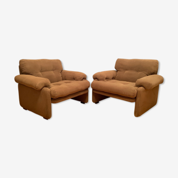 Pair of Coronado armchairs, designed by Tobia Scarpa, C&B Italia, 1960s