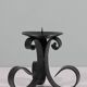 Hand forged vintage candlestick for large candle.