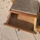Set of 2 marble and wood bedside tables