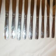 Lot of 11 stainless steel knives France