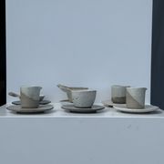 Service de petite vaisselle modulable en céramique indonésienne (6 éléments + coupelles)