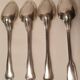 Set of mismatched silvered metal cutlery