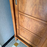 Design wardrobe by René Gabriel in solid wood circa 1945.