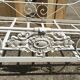 Ancient white metal bed