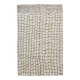 Modern Moroccan Berber Rug Made of Natural Ivory & Brown Wool, Beni Ourain Hand-Knotted Carpet