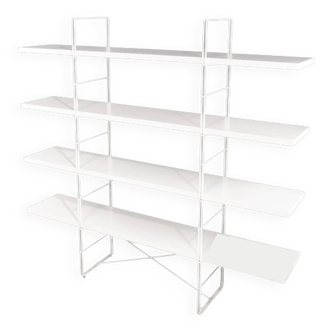 Vintage IKEA "ENETRI" shelf by Niels Gammelgaard in white