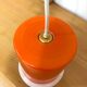 Orange opaline pendant light, 1970s