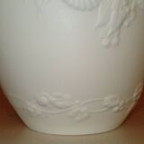 Biscuit porcelain vase by M. Frey