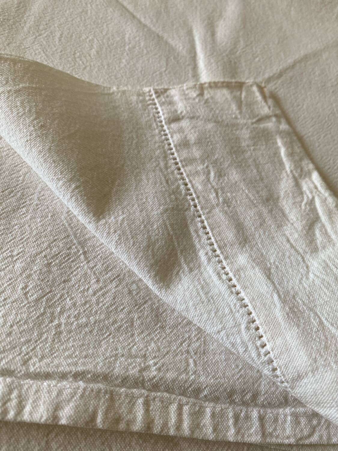 Antique JT monogrammed sheet