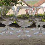 Set of 6 arques crystal cognac glasses. 25 cl.