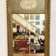Miroir trumeau ancien en stuc doré – décor floral