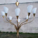 Hanging lamp and sonces "Arum" Arlus, Paris, 1957, modernist, creation Jean Royère