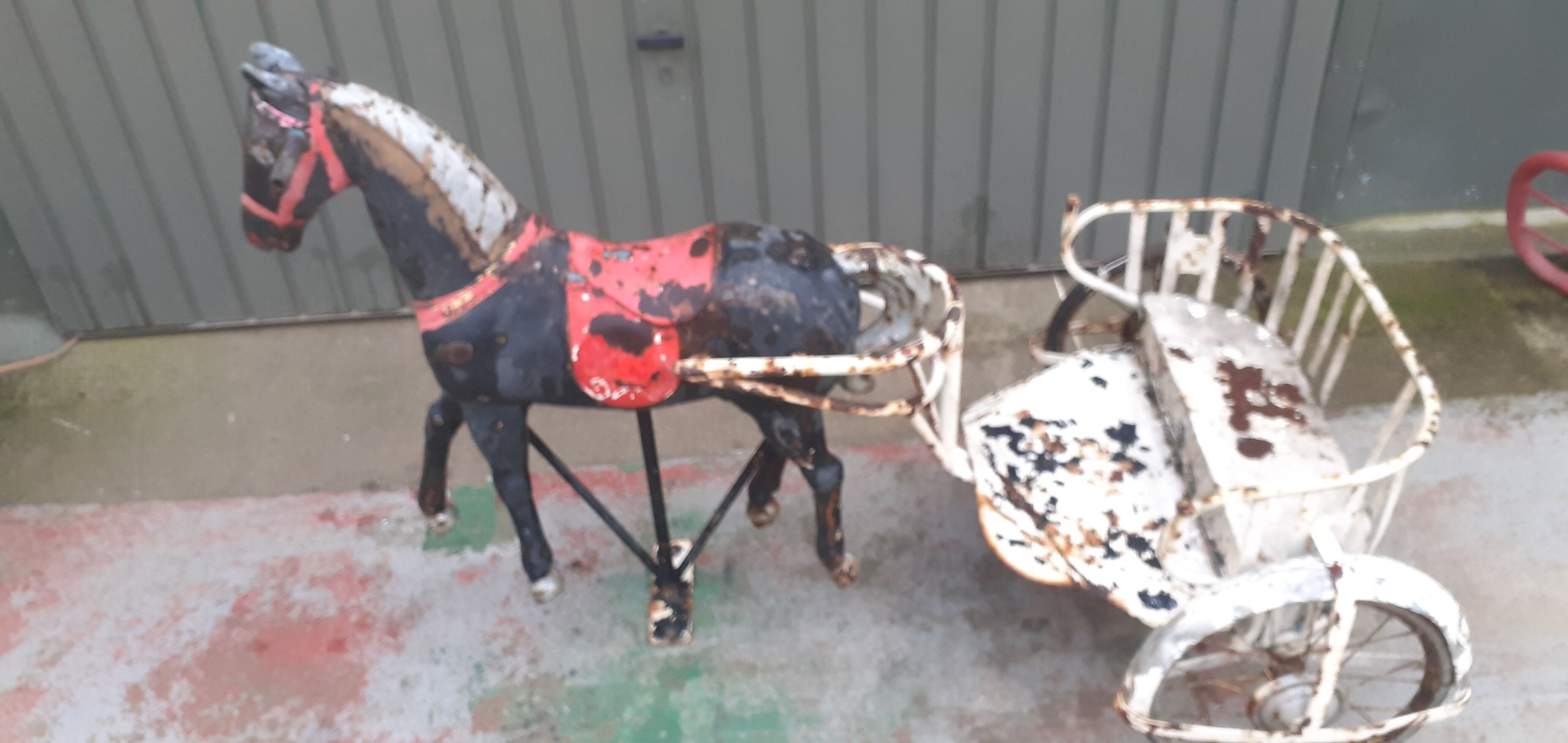 Sulky metal 50s two-seater