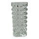 Vase cristal rectangulaire en verre épais, vase à bouquet.