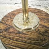 Ashtray on foot metal wood effect