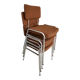 Lot de 4 chaises chromées vintage