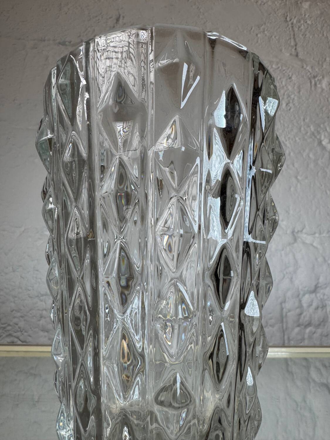 Vase verre de cristal vintage