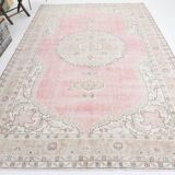 7x10 Shades Of Blush Pink Persian Rug,211x323Cm