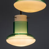 Chandelier in handblown glass Vistosi Italy 1950s