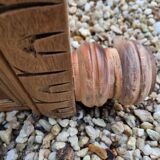 Wooden chest with lion paws