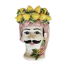 Vase siciline limoni homme grand rose