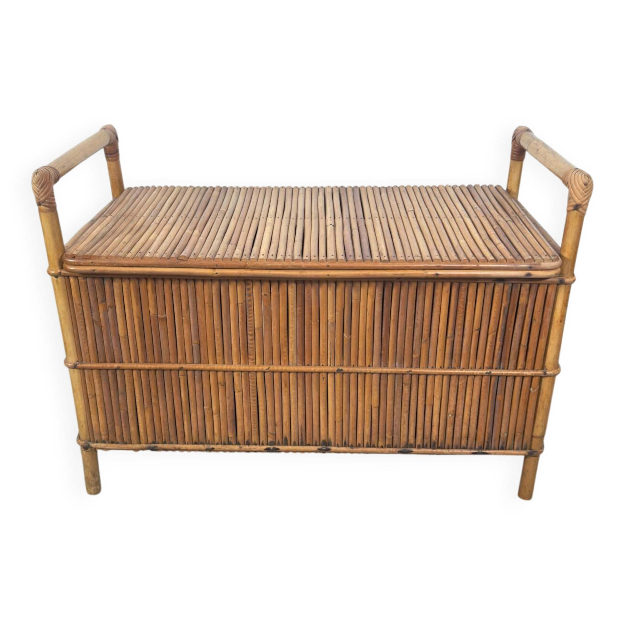 Rattan toy box