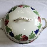 Soupière ancienne faïence Niderviller Moselle grand format pot couvert