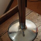 chrome standing ashtray with glass holder 1930 design by Boris Lacroix