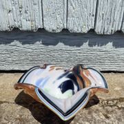 Blown glass ashtray tray