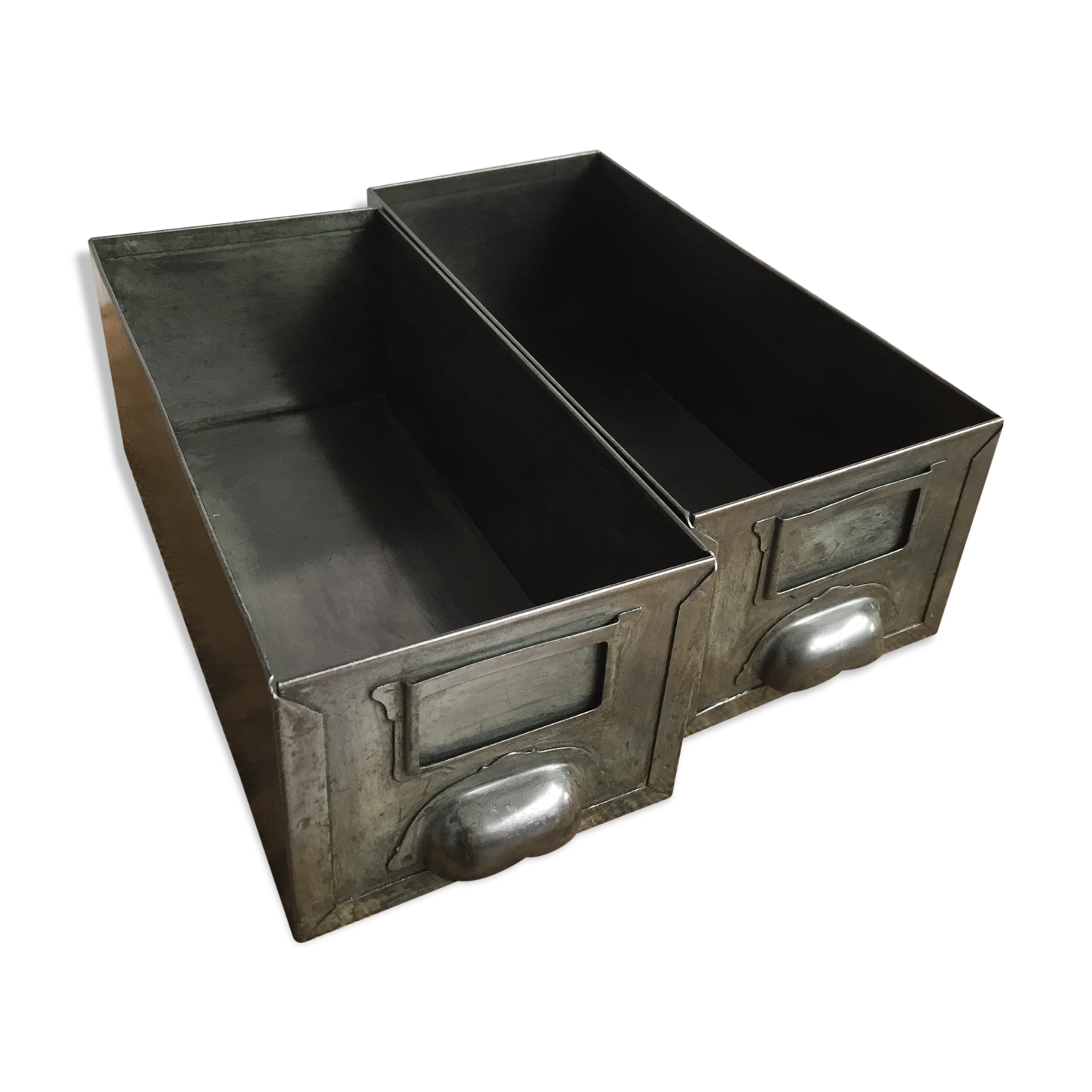 Pair of industrial drawers
