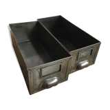 Pair of industrial drawers