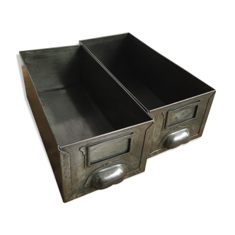 Pair of industrial drawers