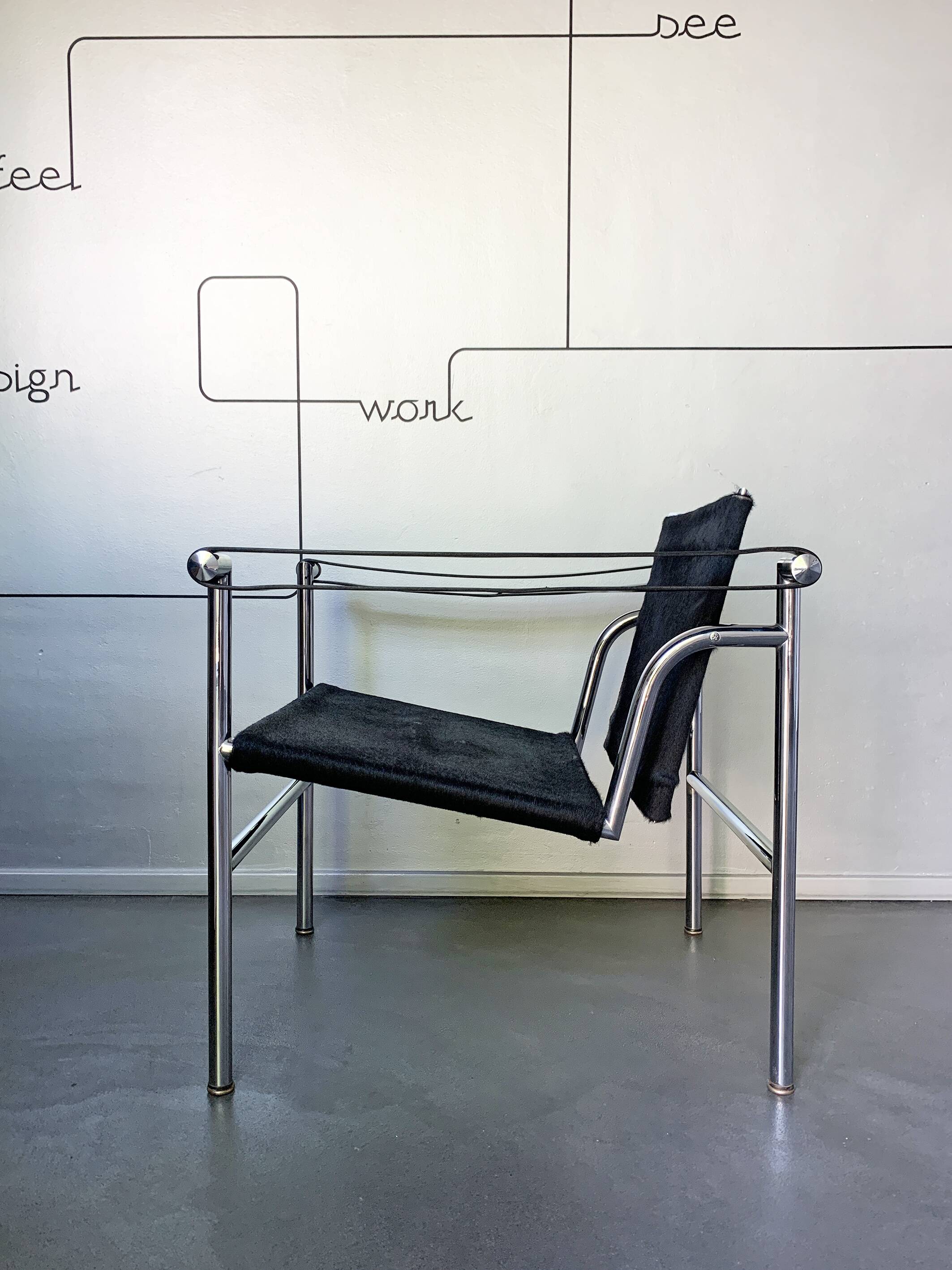 Vintage LC1 Cassina armchair Le Corbusier Charlotte Perriand 1960-70