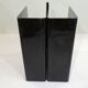 Black plexiglass magazine rack / vintage / 1980s